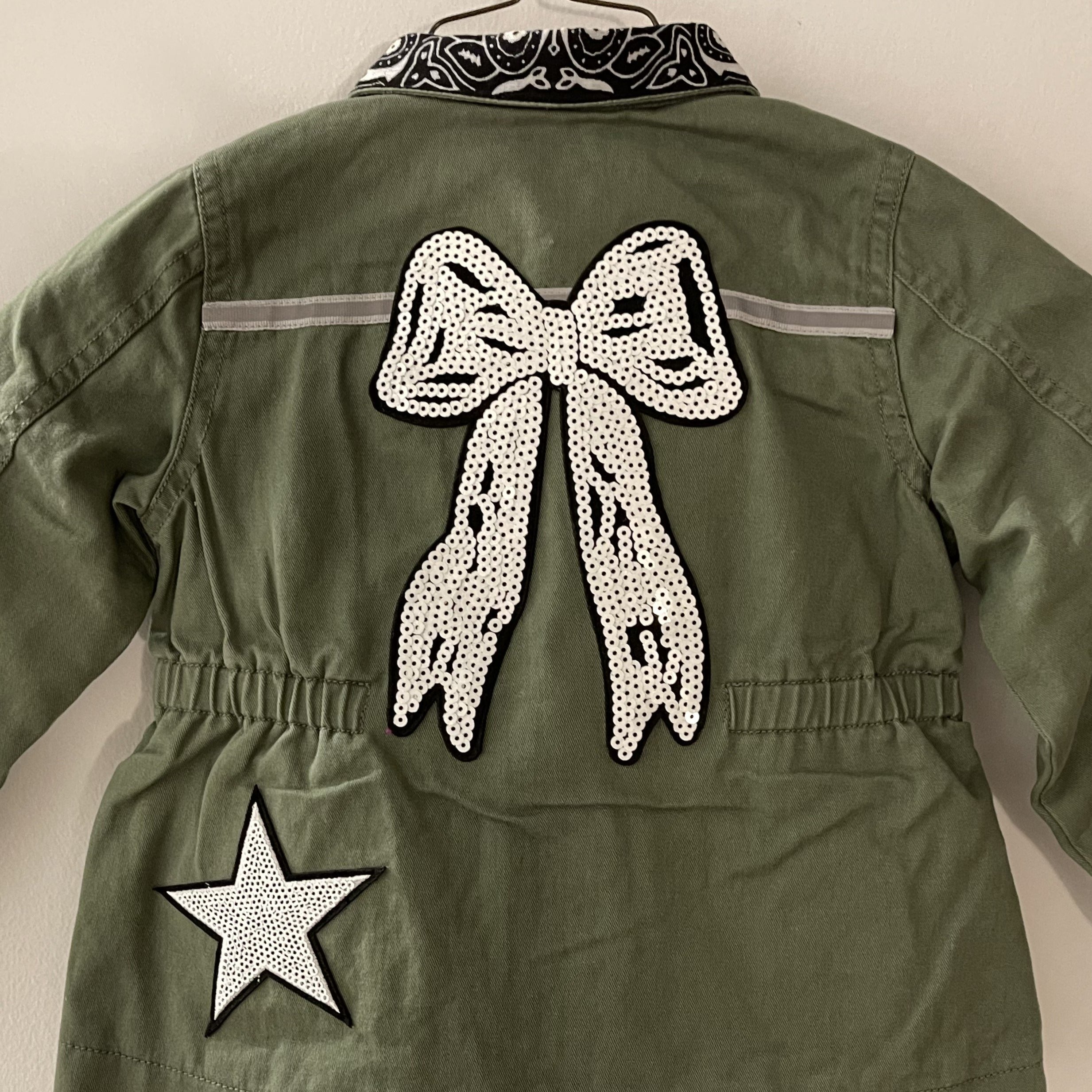 Heart & Stars Sequin Vintage Camo Jacket — MD Decorating